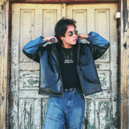 Chaqueta Cuerina Denim