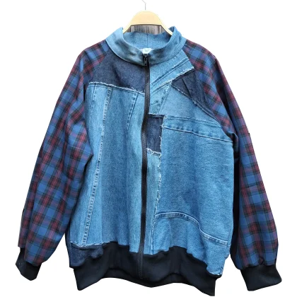 Chaqueta Tartan Denim
